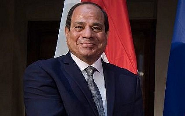 Le président égyptien Abdel Fattah el-Sissi lors de la 55e conférence sur la sécurité de Munich, dans le sud de l'Allemagne, le 16 février 2019. (Crédit : Sven Hoppe / DPA / AFP)