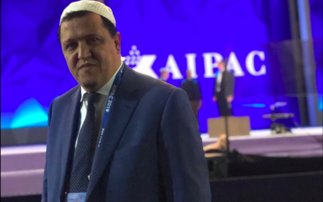L’imam Hassan Chalghoumi à la conférence de l’AIPAC 2019. (Crédit photo : Hassan Chalghoumi / Facebook)