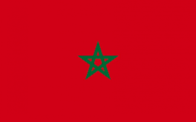 Le drapeau du Maroc.