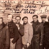 Photo envoyée par un prisonnier juif polonais du camp de Pithiviers autorisation (Archive personnelle)