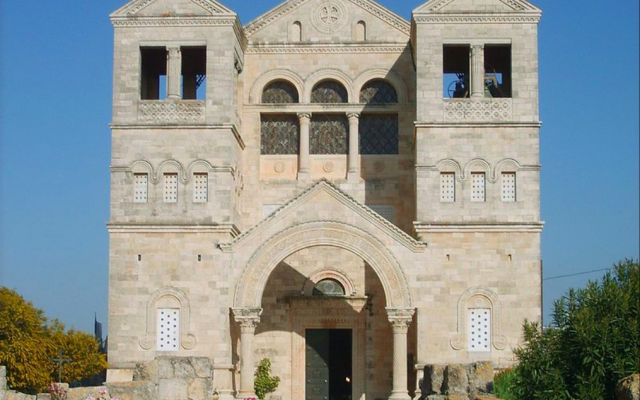 La basilique de la Transfiguration, dans le nord d'Israël. (Crédit photo : gugganij / CC BY-SA 3.0)
