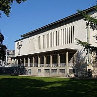 La grande synagogue de la Paix, à Strasbourg. (Crédit : Jonathan M / Wikimédia / CC BY-SA 3.0)