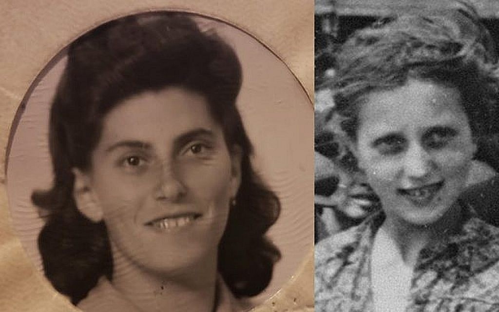 Bella (Baila) Solomon après la guerre, à gauche, et dans "l'album d'Auschwitz" au mois de mai 1944.