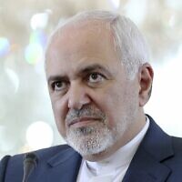 Le ministre iranien des Affaires étrangères, Mohammad Javad Zarif, lors d'une conférence de presse à Téhéran, Iran, le 10 juin 2019. (Ebrahim Noroozi/AP)