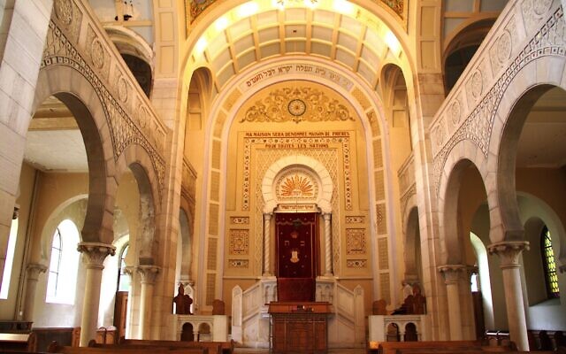 Intérieur de la synagogue néo-byzantine de la ville de Thann en Alsace, France. (CC/SA 3.0/Claude TRUONG-NGOC)