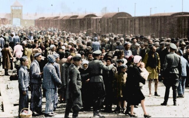 Image extraite de "Auschwitz Untold in Color". (Serge Klarsfeld/ Lily Jacob-Zelmanovic Meier)