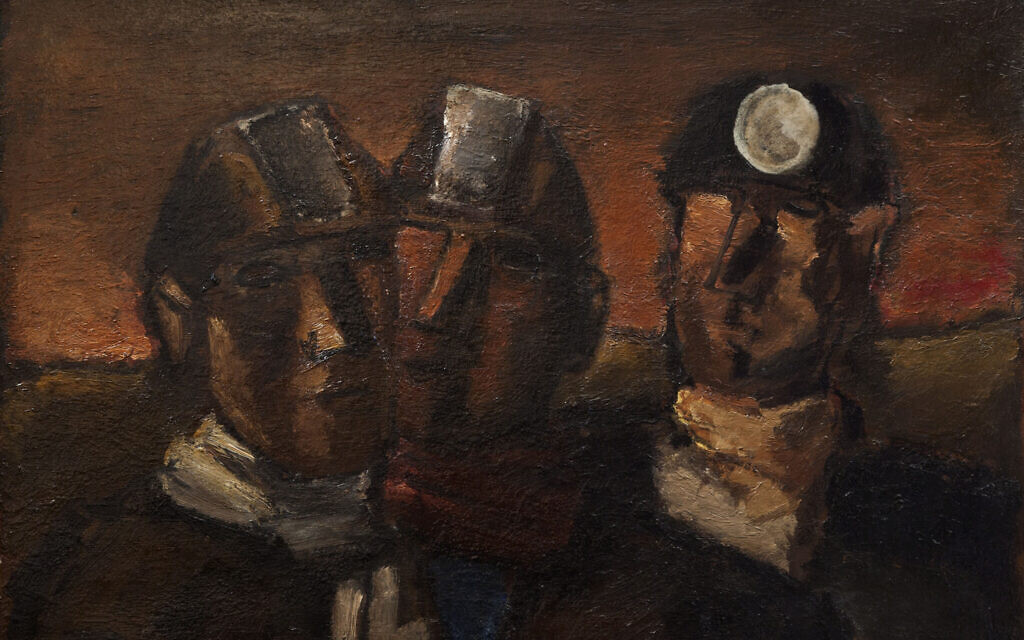 "Miners", 1968, huile sur toile, de Josef Herman. (Avec l'aimable autorisation de Josef Herman/ Flowers Gallery)