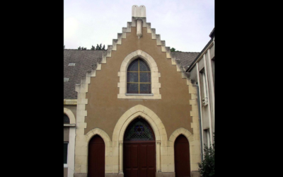 La façade de la synagogue de Nantes. (Crédit : Jibi44 / CC BY-SA 3.0)