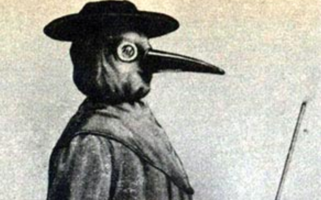 Un médecin soignant la peste, xviie-xviiie siècle. (Domaine public)