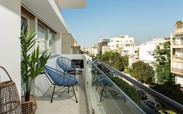 L'un des appartements de Tel Aviv disponibles à la location spéciale confinement. (Autorisation : Eyal Leventhal Ben David)