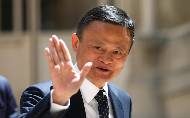 Le fondateur d'Alibab Jack Ma au sommet Tech for Good à Paris, le 15 mai 2019. (Crédit : AP/Thibault Camus, File)