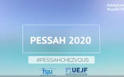 La campagne #PessahChezVous lancée par l’Union des étudiants juifs de France et le Fonds social juif unifié.