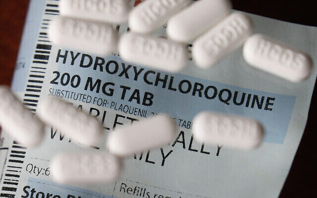 Des pilules d'hydroxychloroquine. (Crédit : AP Photo/John Locher)