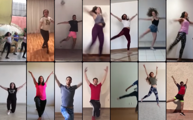Le groupe de danse juif mexicain Anajnu Veatem se produit dans une vidéo collectives diffusées en ligne (Capture d'écran YouTube)