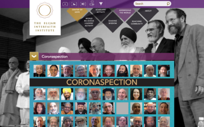 Site Internet du Elijah Interfaith Institute, et son projet "Coronaspection"; (Capture d'écran)