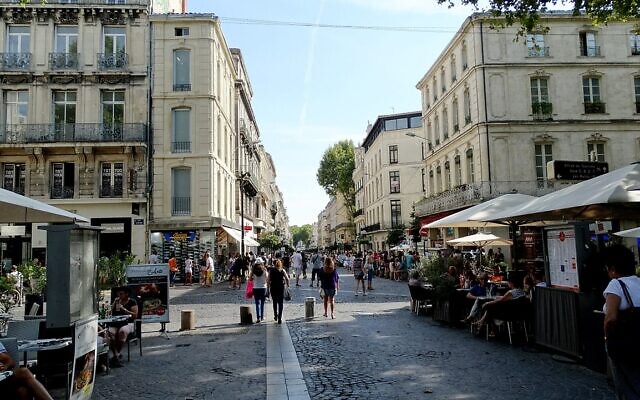 La rue de la République, principale artère de l'intra-muros d'Avignon. (Crédit : randreu / CC BY 3.0)