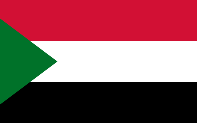 Drapeau du Soudan. (Crédit : Domaine public)