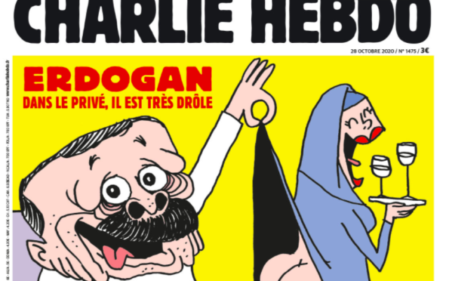 La Une de « Charlie Hebdo » de cette semaine, caricaturant le président turc Erdogan. (Crédit : Charlie Hebdo)