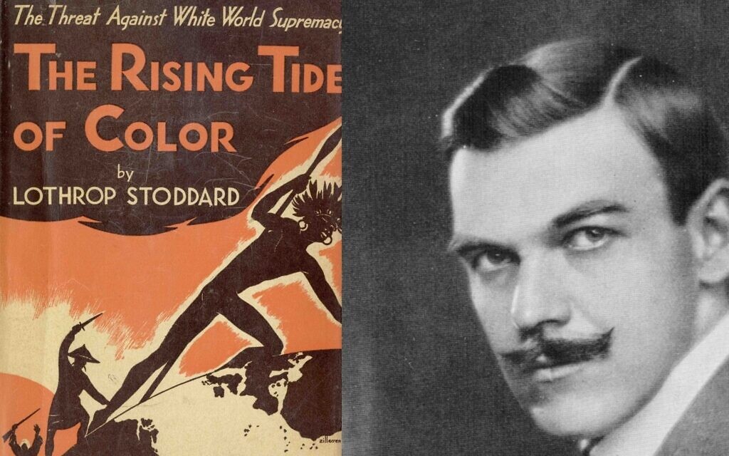 'The Rising Tide of Color,' publié par Lothrop Stoddard en 1920 (Crédit : Domaine public)