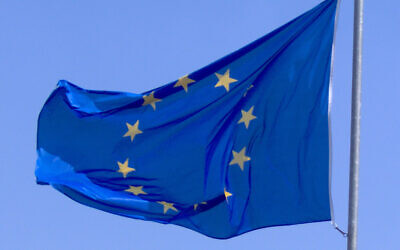 Drapeau de l'Union européenne. (Crédit : Wikimedia Commons)
