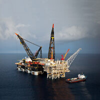 La plate-forme de gaz naturel offshore Tamar. (Delek Drilling)