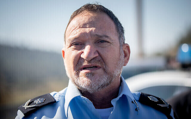 Le chef de la police israélienne Kobi Shabtai. (Crédit : Yonatan Sindel/Flash90)
