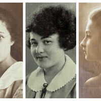 De gauche à droite : Marcella Morris, jeune femme ; Ruth Morris dans l'annuaire de son lycée ; Selma Morris, jeune femme (avec l'aimable autorisation de Julie Klam).