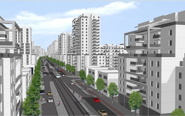 Plans d'architectes pour le nouveau quartier de la zone industrielle d'Atarot à Jérusalem-Est. (Municipalité de Jérusalem)