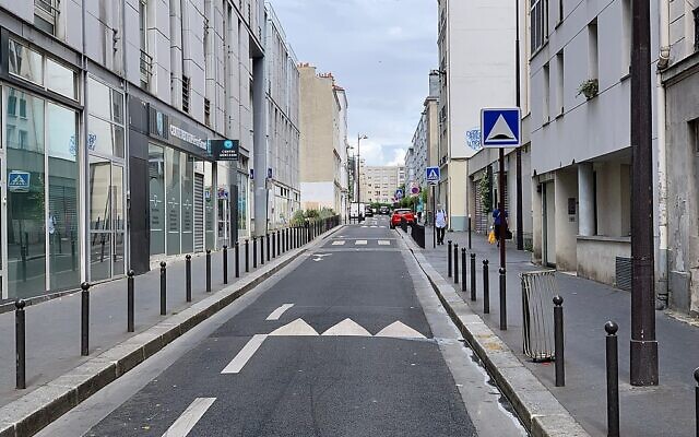 La rue Léon Giraud dans le 19e arrondissement de Paris. (Crédit : Chabe01 / CC BY-SA 4.0)