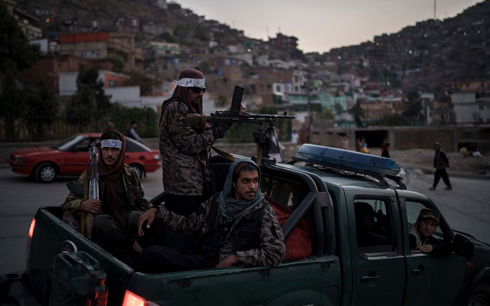 Talibans à Kaboul, Afghanistan, le 19 septembre 2021. (Crédit: AP Photo/Felipe Dana)