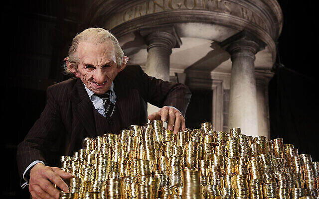 Un gobelin à la banque Gringotts, qui fait partie de la visite guidée "The Making of Harry Potter" de Warner Bros à Londres (courtoisie/ www.wbstudiotour.co.uk)
