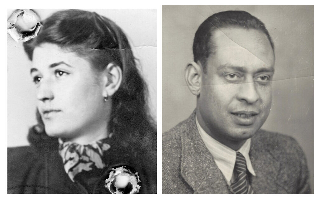 Anna Boros et le Dr Mohamed Helmy, vers la Seconde Guerre mondiale. (Crédit : succession Anna Gutman, archives de la famille Carla Gutman Greenspan, New York)