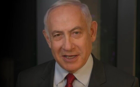 Benjamin Netanyahu, le 24 janvier 2022 (Crédit : capture d'écran Twitter)