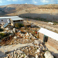 L'avant-poste de Givat Ronen en Cisjordanie le 25 octobre 2006. (Crédit : Olivier Fitoussi / Flash 90)