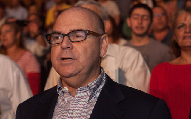 Eitan Wertheimer à une conférence au Centre international de convention de Jérusalem, le 8 mai 2012. (Crédit : Uri Lenz/FLASH90)