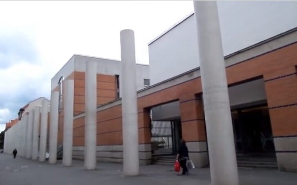 La "Voie des droits de l'homme" de Dani Karavan à Nuremberg, Allemagne (Crédit : Capture d'écran vidéo)
