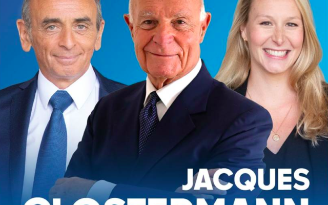 Jacques Clostermann, candidat du parti Reconquête d’Eric Zemmour pour les élections législatives dans la 12e circonscription des Bouches-du-Rhône. (Crédit : Parti Reconquête)
