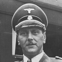 Otto Skorzeny, lieutenant colonel nazi de la Waffen-SS né en Autriche, pendant la Seconde guerre mondiale. (Crédit : WikiCommons)