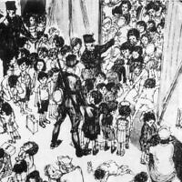 Une planche de Cabu illustrant la rafle du Vel d’Hiv , publiée pour la première fois dans "Le Nouveau Candide" en 1967. (Crédit : Véronique Cabut)
