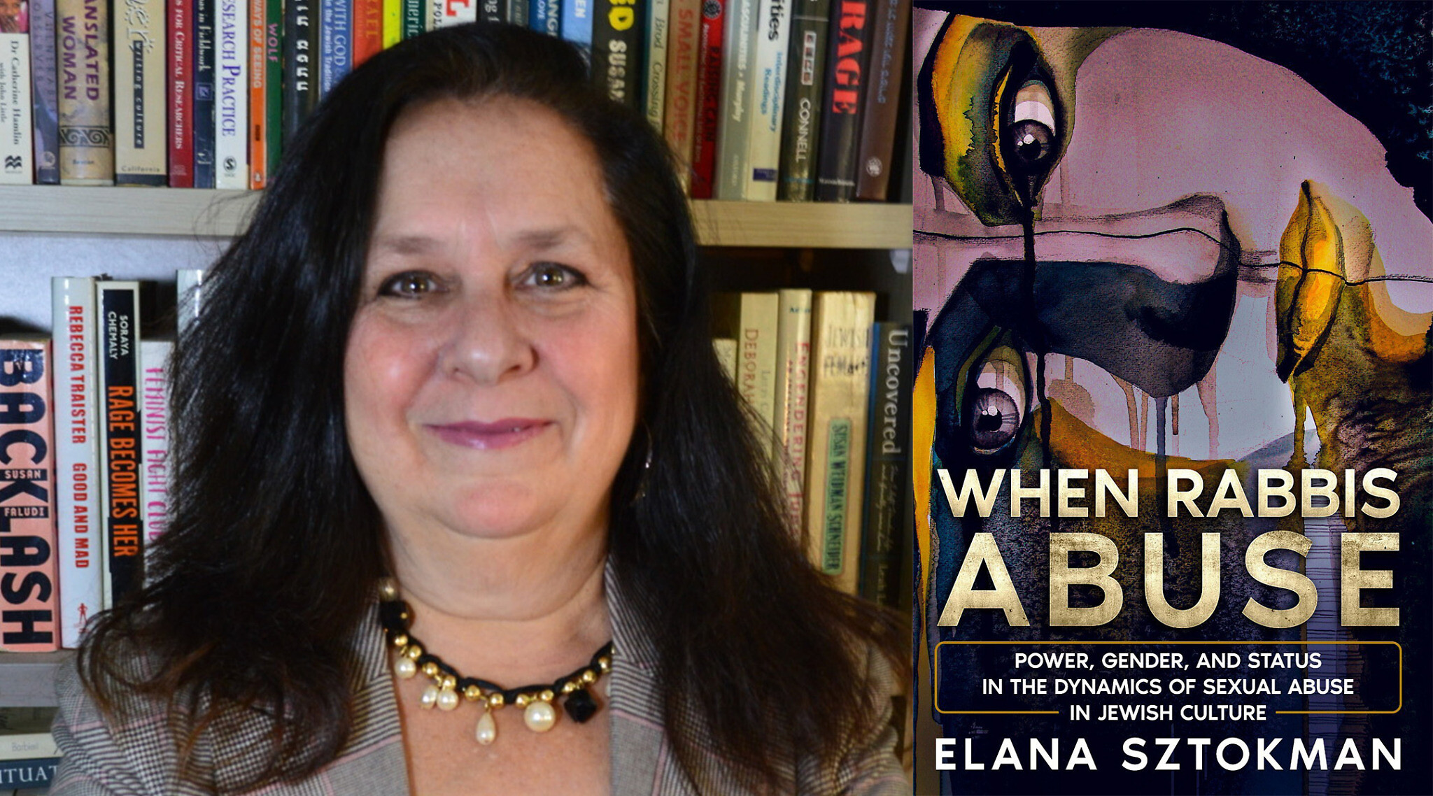 Elana Sztokman, auteur de "When Rabbis Abuse". (Crédit : Avec l'aimable autorisation de Sztokman ; illustration photo par Mollie Suss/JTA)