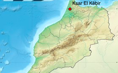 Ksar El Kebir, au Maroc. (Crédit : carte Wikipédia)