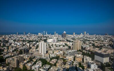 Une vue de Tel Aviv, le 8 septembre 2022. (Crédit : Yossi Aloni/Flash90)