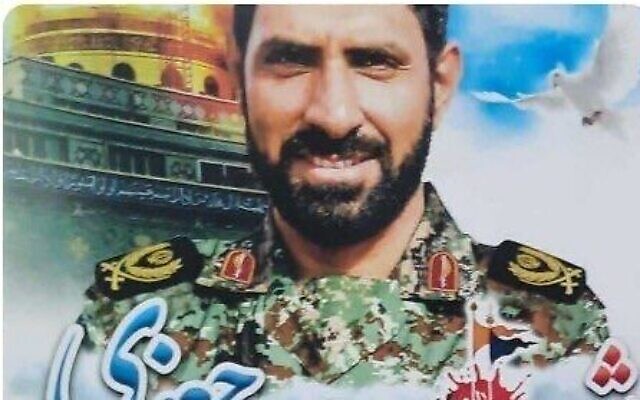 Une image circulant sur les réseaux sociaux montre le colonel Davoud Jafari du Corps des Gardiens de la Révolution, qui aurait été tué par une bombe en bord de route en Syrie, le 22 novembre 2022. (Autorisation)
