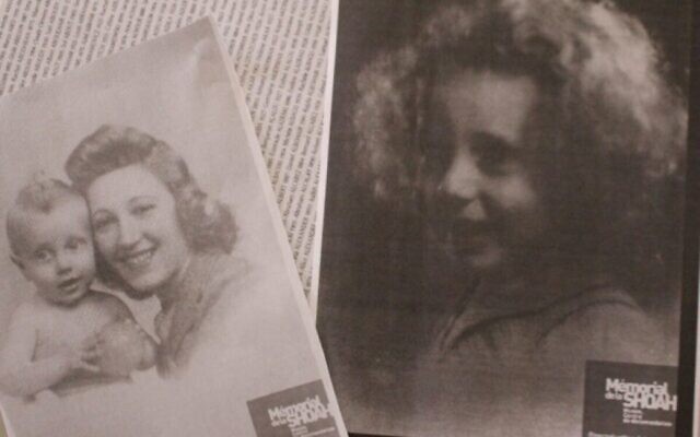 Daniel Albohair, 3 ans, et sa mère Rajla, tous deux gazés à leur arrivée à Auschwitz le 4 juillet 1944. (Crédit : Mémorial de la Shoah)
