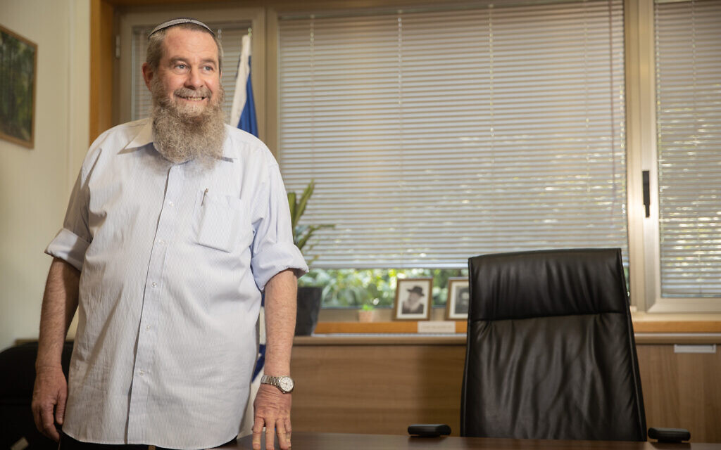 Le chef du parti Noam, Avi Maoz, à la Knesset à Jérusalem, le 19 juillet 2021. (Crédit : Yonatan Sindel/Flash90)