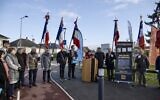 Cérémonie d'hommage à deux victimes du nazisme, à Évron (Mayenne), le 30 novembre 2022. (Crédit : Ville d’Évron / Twitter)