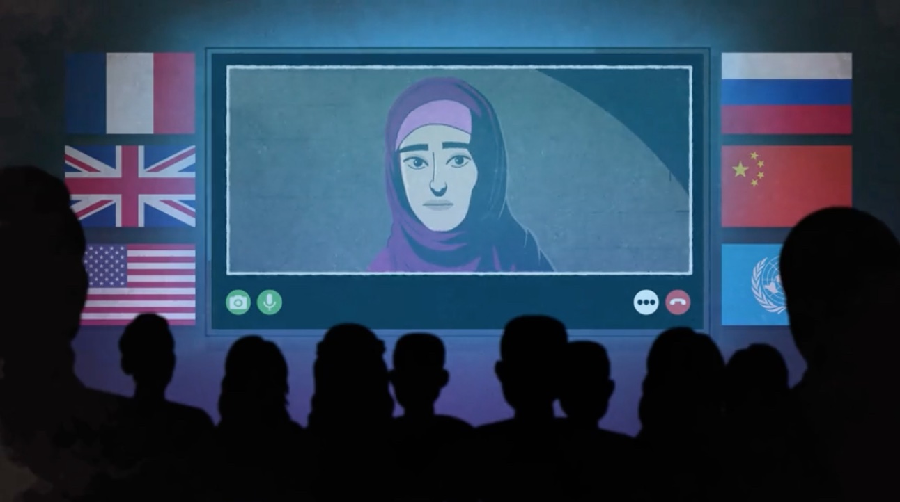 Image de la série « Whispered in Gaza » (Murmuré depuis Gaza), une série d’interviews avec des Gazaouis qui sont présentées sous forme de dessins animés. (Autorisation)