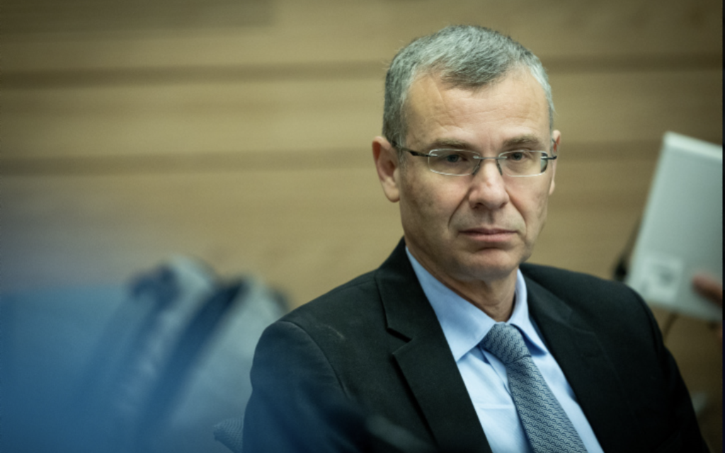 Le ministre de la Justice, Yariv Levin, lors d'une audience de la commission de la Constitution, du Droit et de la Justice de la Knesset, le 11 janvier 2023. (Autorisation)