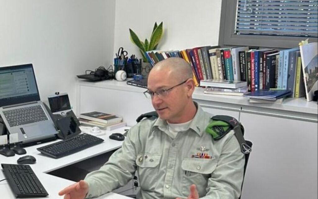Général de brigade Eran Ortal (Crédit : Autorisation)