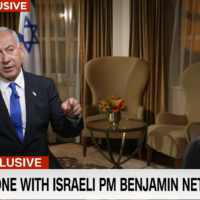 Le Premier ministre Benjamin Netanyahu donne une interview à CNN qui a été diffusée le 31 janvier 2023. (Capture d'écran/CNN, used in accordance with Clause 27a of the Copyright Law)